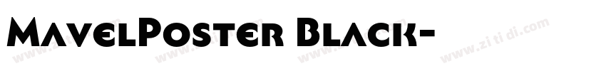 MavelPoster Black字体转换